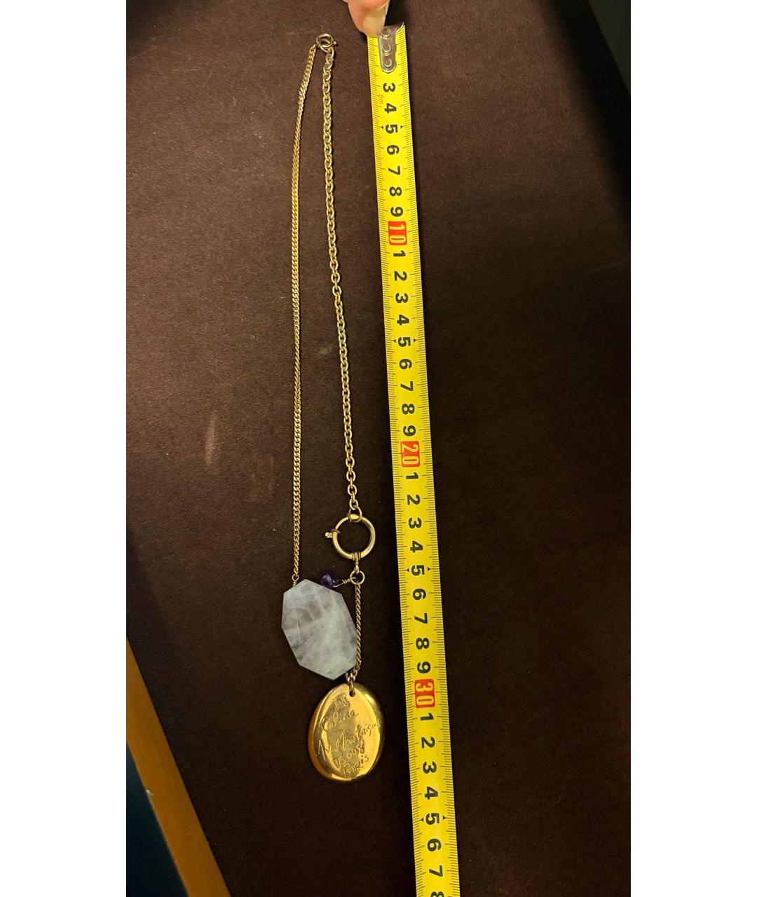 CELINE Золотое позолоченное колье, фото 3