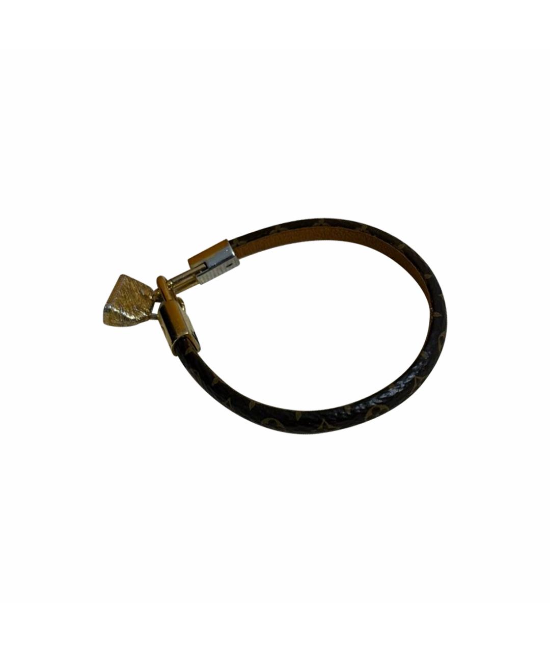 LOUIS VUITTON Коричневый латунный браслет, фото 1