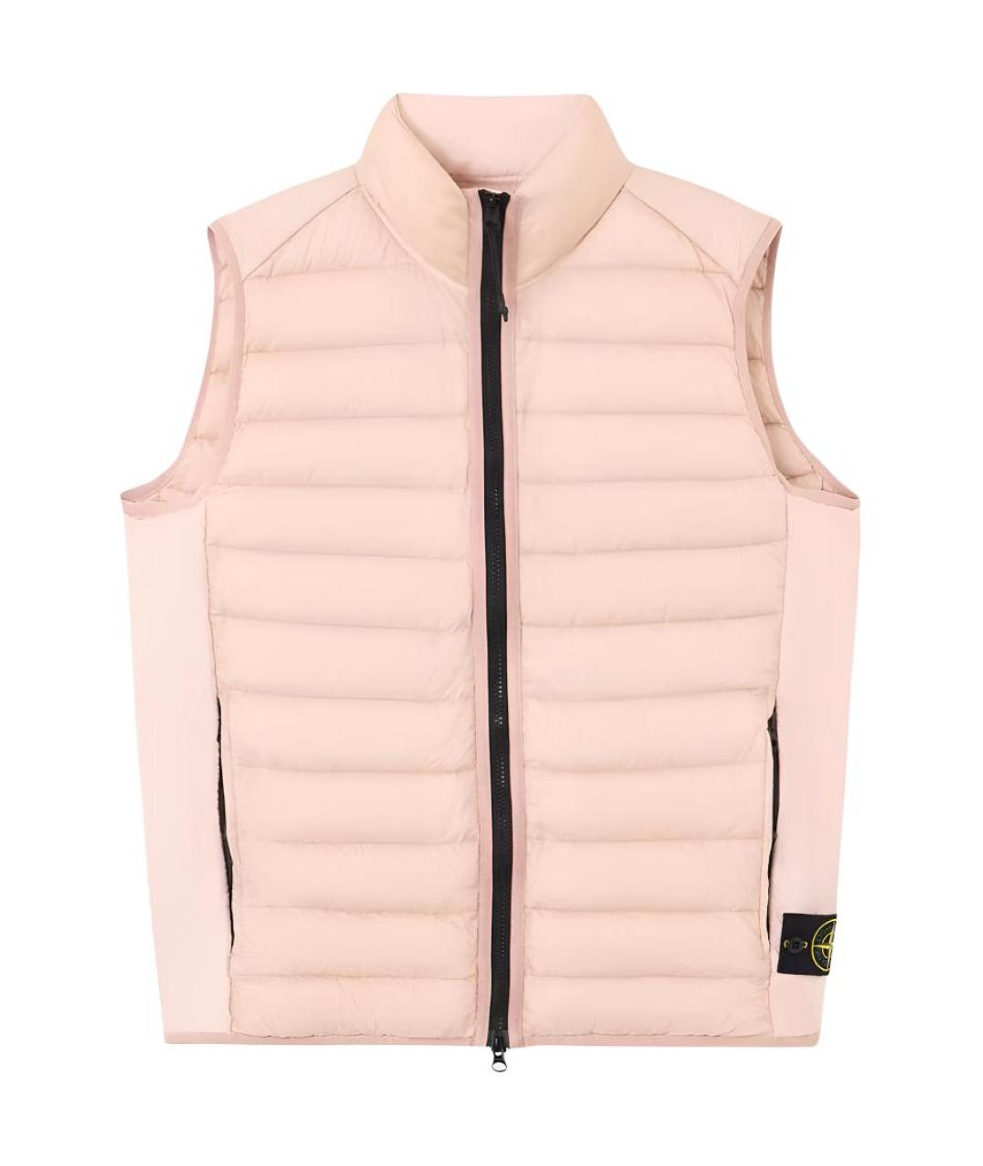 STONE ISLAND Розовый полиамидовый жилет, фото 1