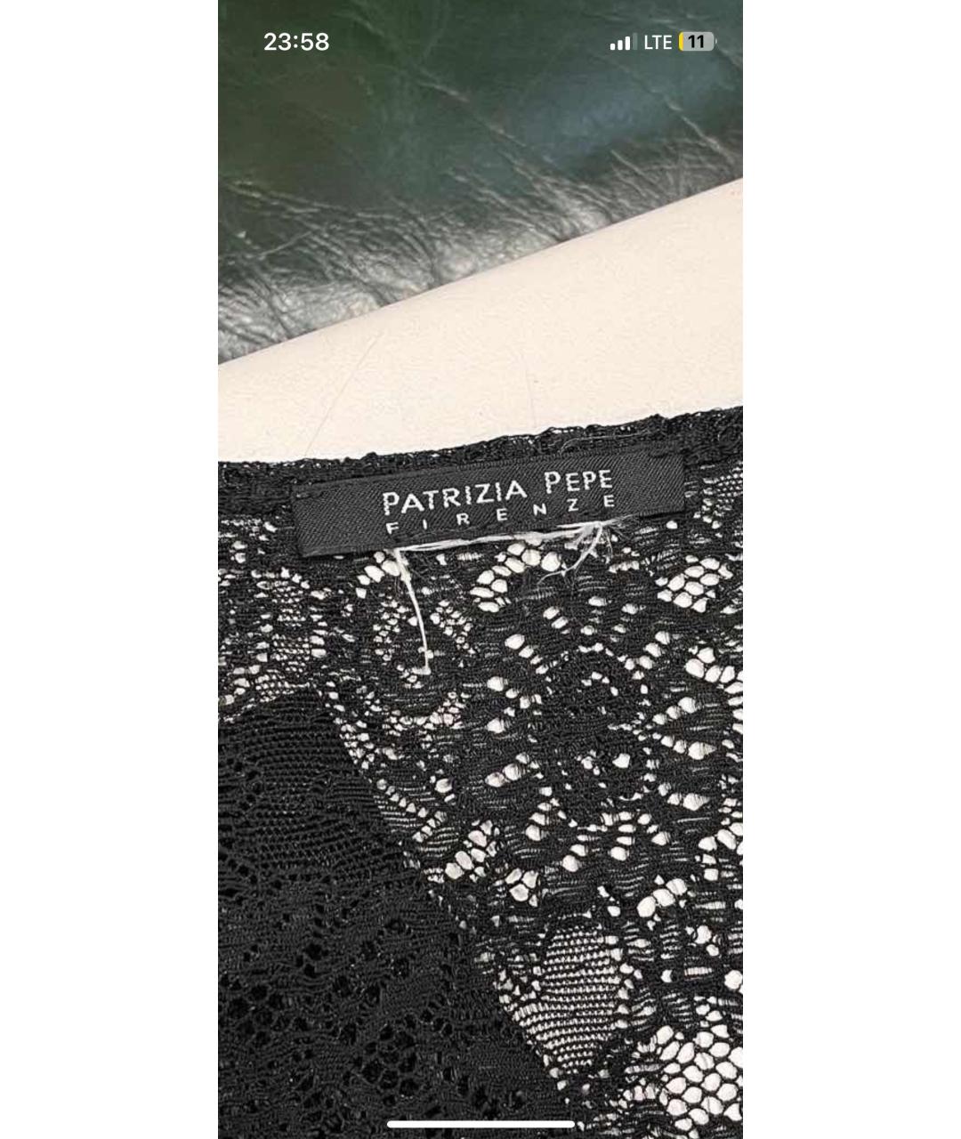 PATRIZIA PEPE Черная блузы, фото 3