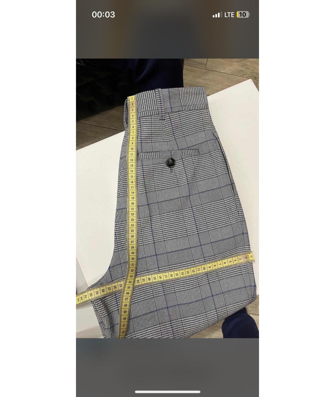 PATRIZIA PEPE Серые вискозные прямые брюки, фото 5