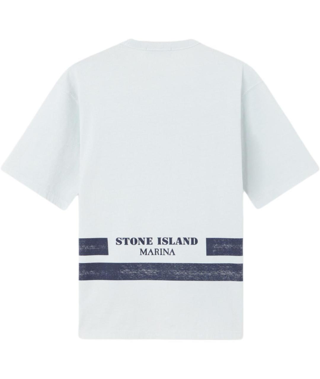 STONE ISLAND Голубая футболка, фото 2