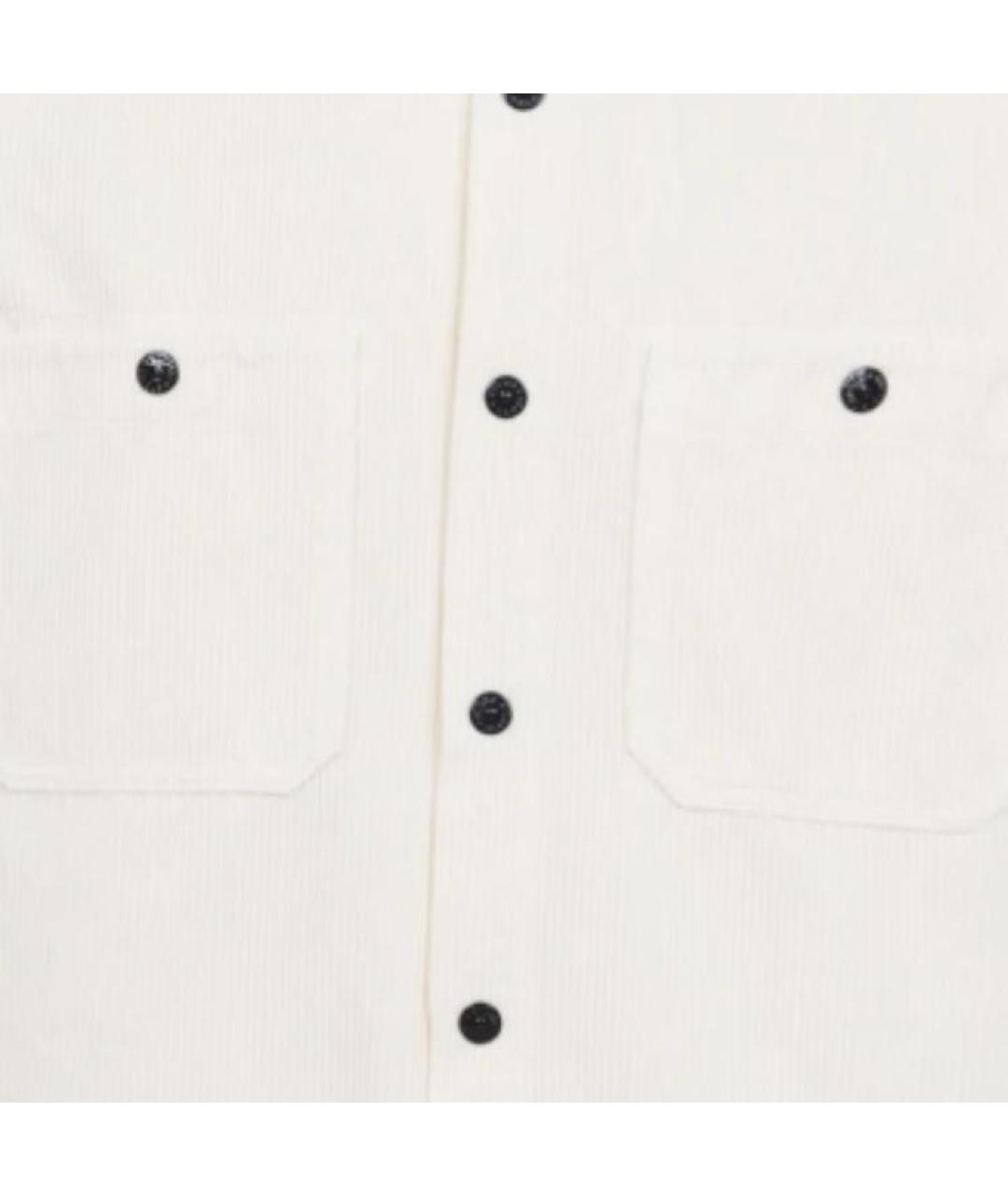 STONE ISLAND Белая кэжуал рубашка, фото 2