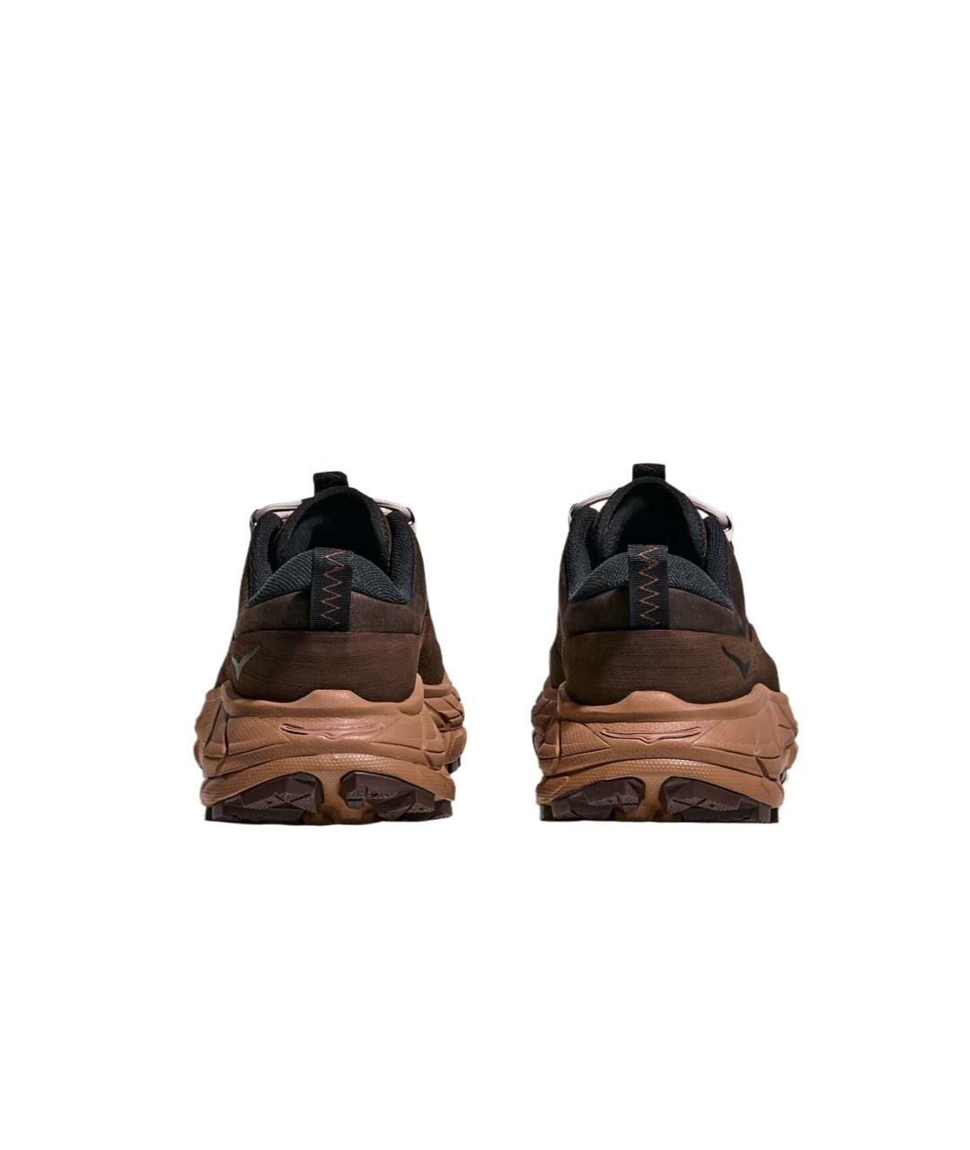 HOKA Коричневые кожаные кроссовки, фото 4