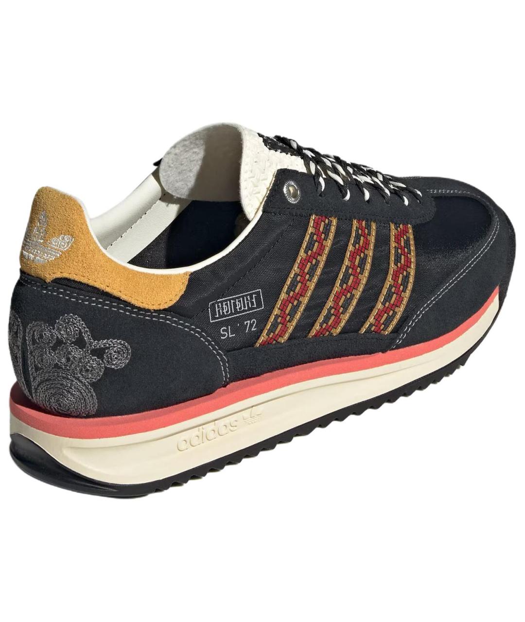 ADIDAS Черные кожаные кроссовки, фото 3