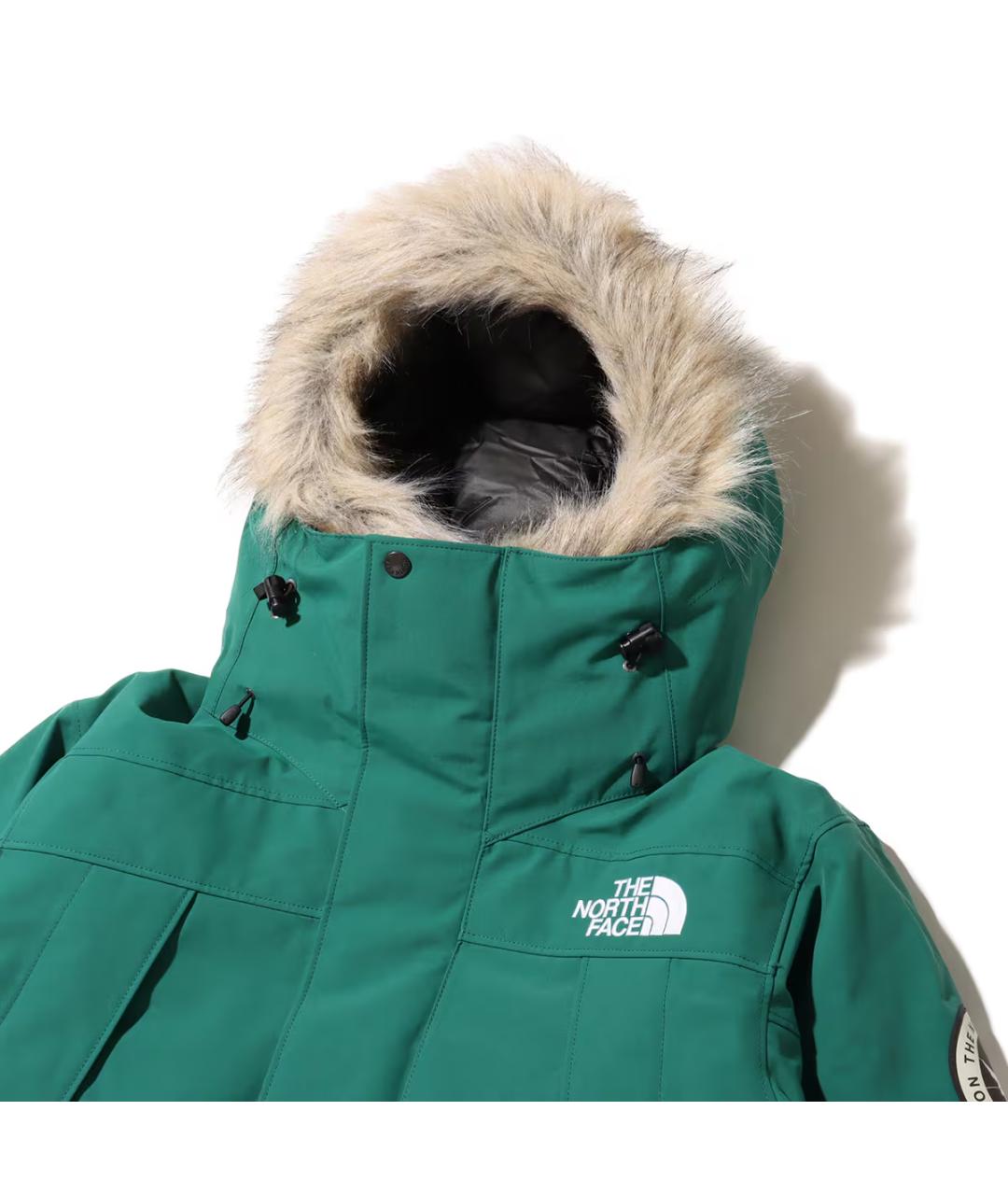 THE NORTH FACE Зеленый полиамидовый пуховик, фото 5