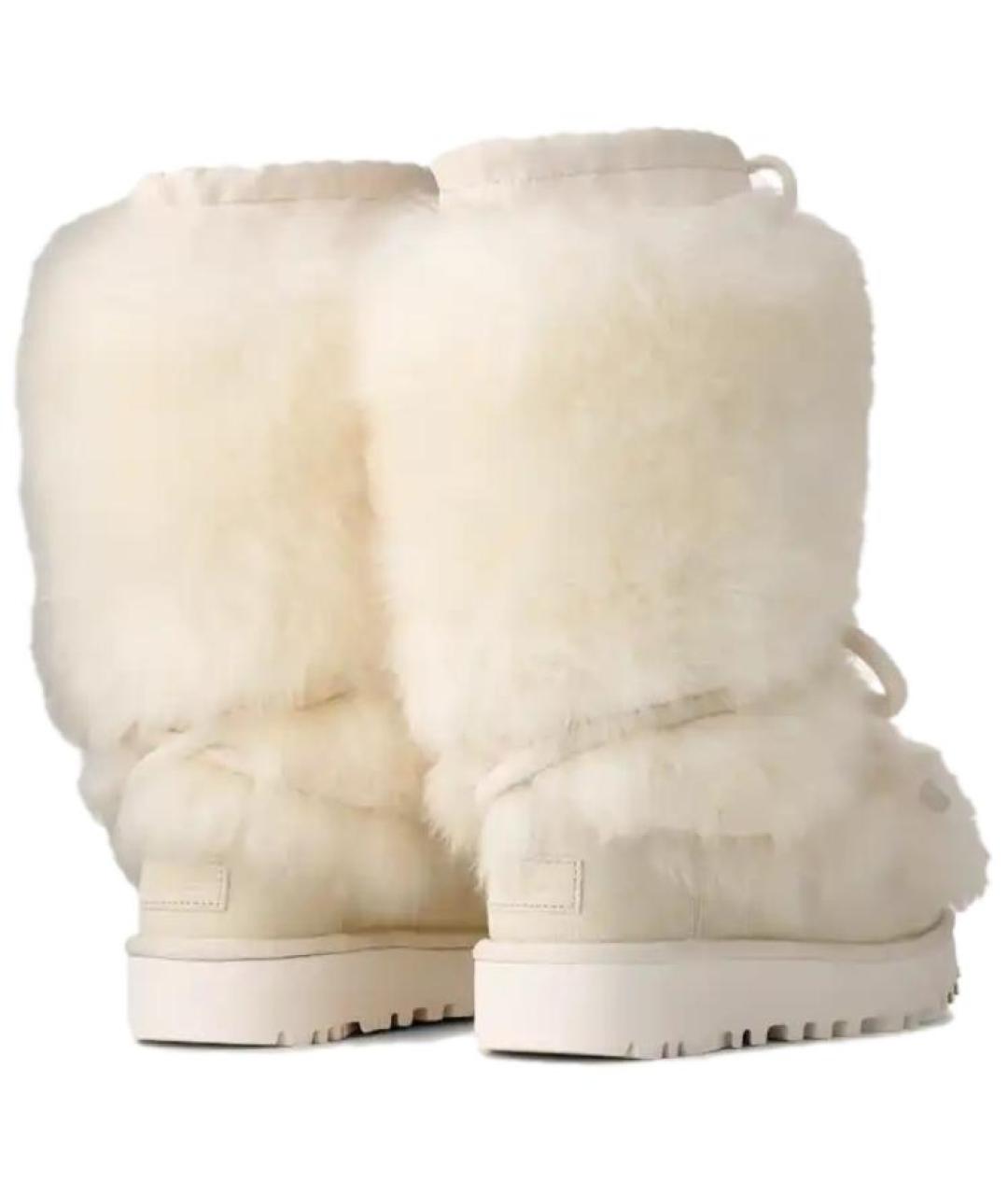 UGG AUSTRALIA Белые кожаные ботинки, фото 5