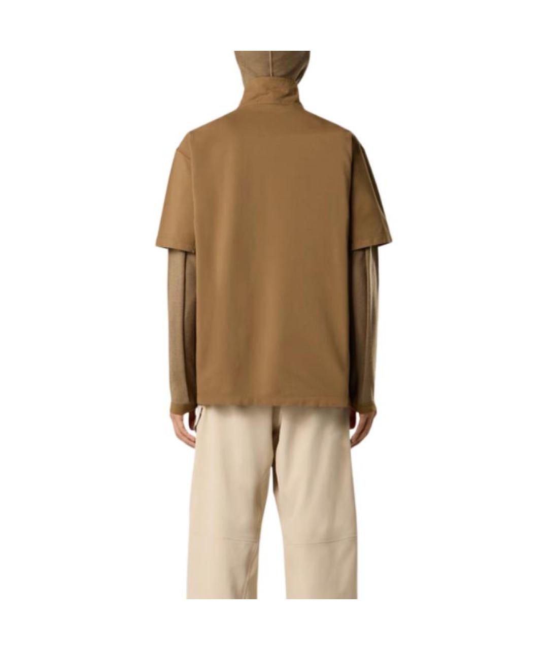 STONE ISLAND Бежевое поло с коротким рукавом, фото 4