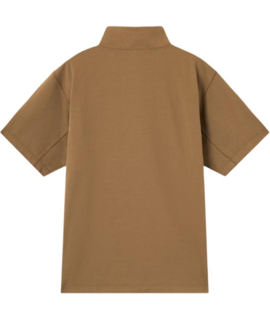 STONE ISLAND Бежевое поло с коротким рукавом, фото 2