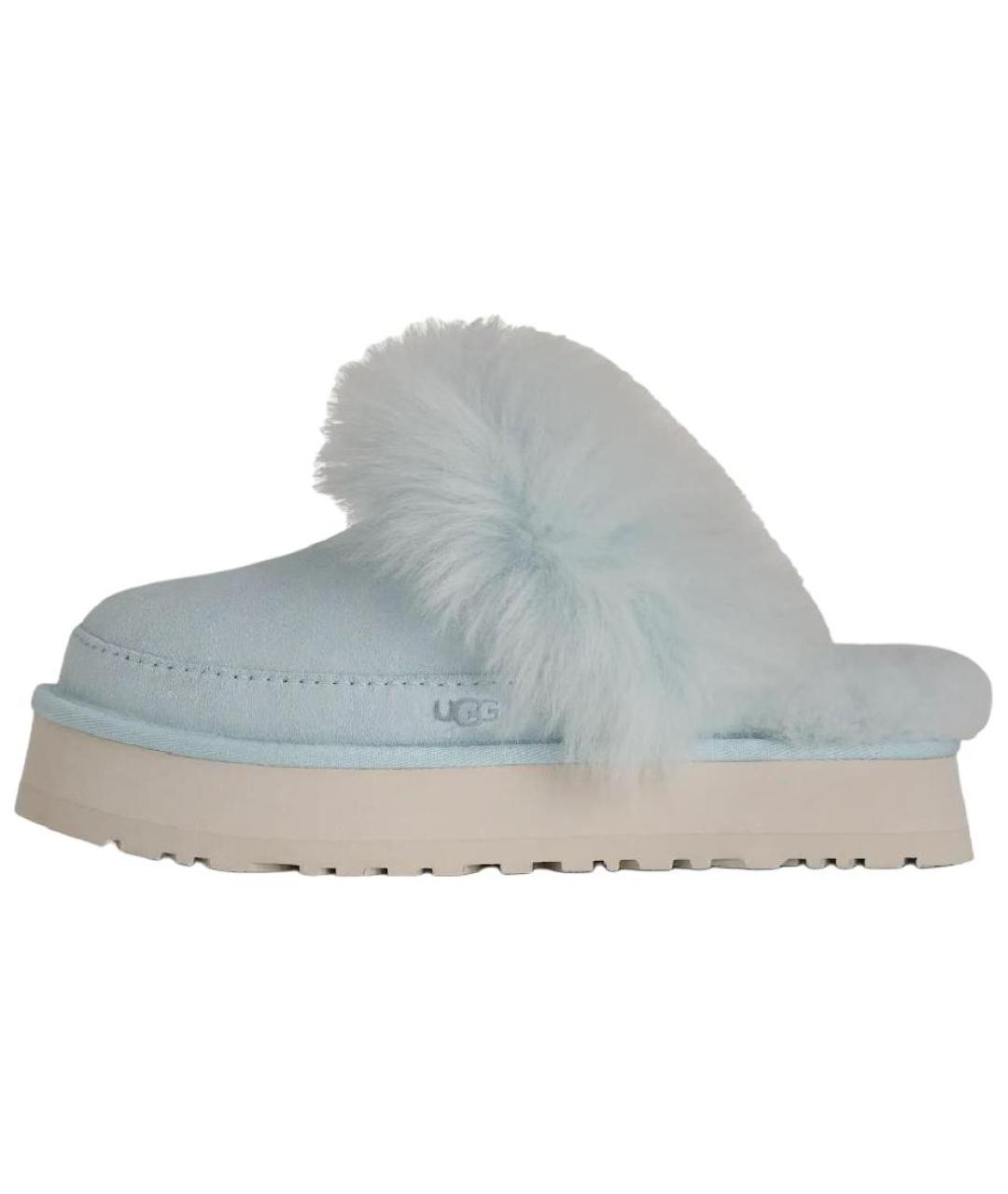 UGG AUSTRALIA Голубые замшевые мюли, фото 6