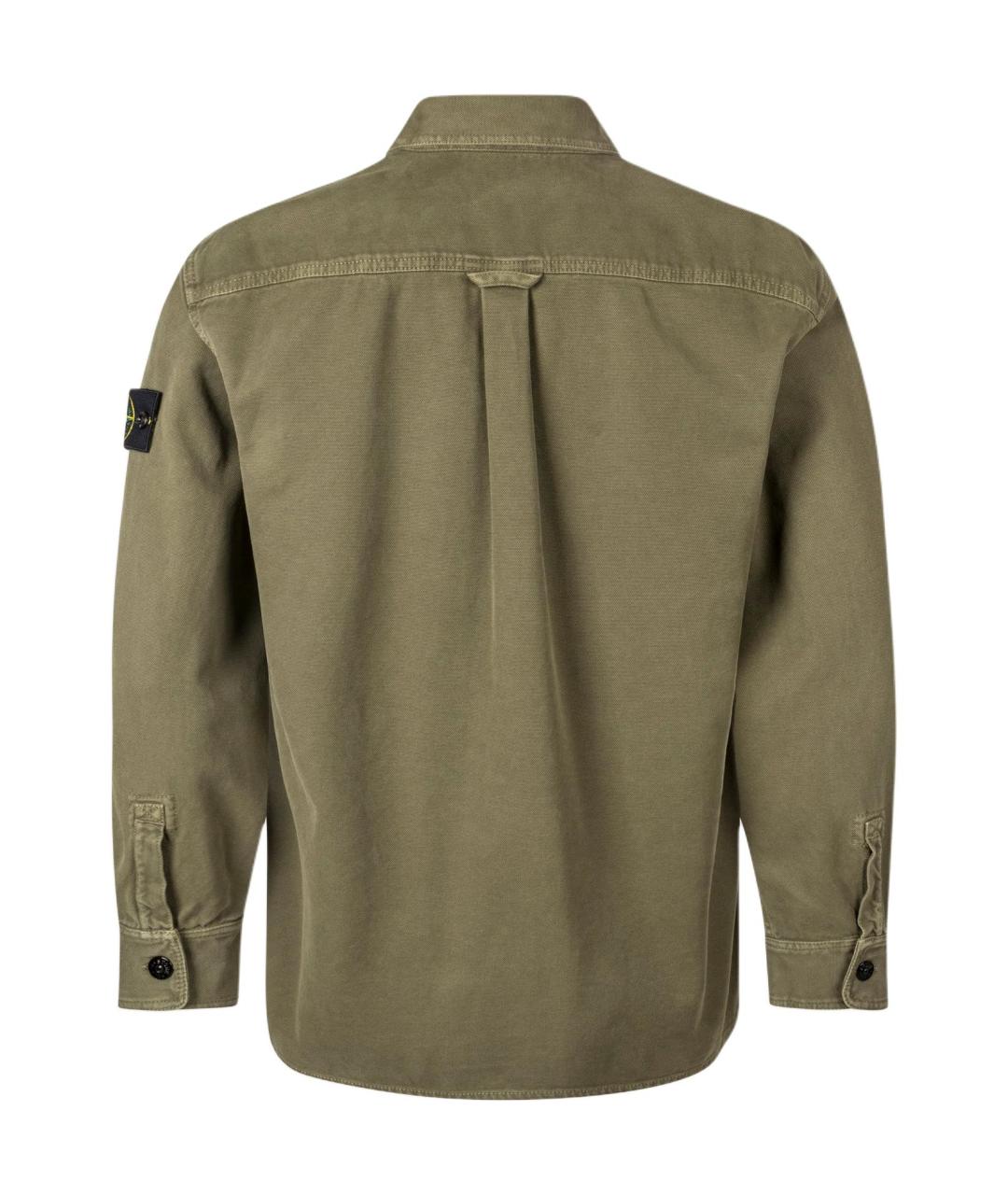 STONE ISLAND Зеленая классическая рубашка, фото 2