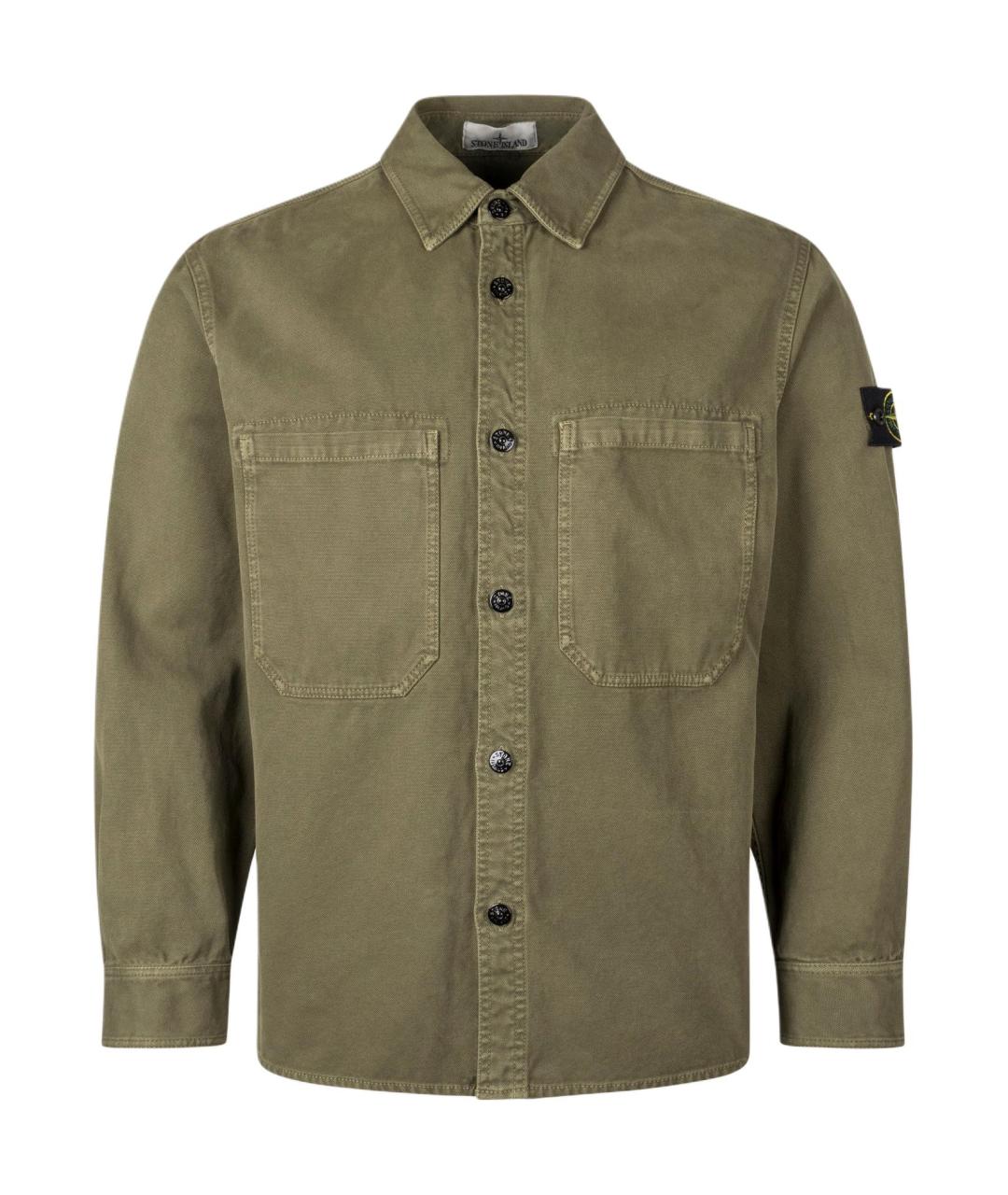 STONE ISLAND Зеленая классическая рубашка, фото 1