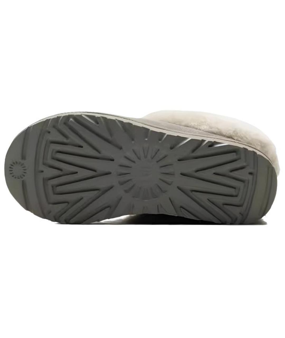 UGG AUSTRALIA Зеленые нубуковые мюли, фото 4