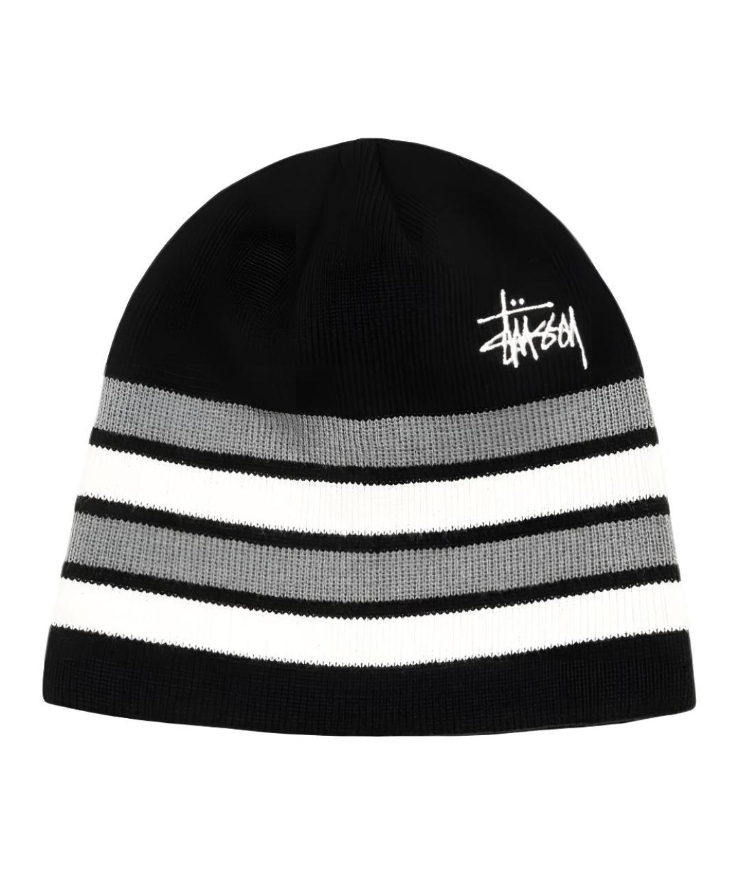 STUSSY Черная шапка, фото 1