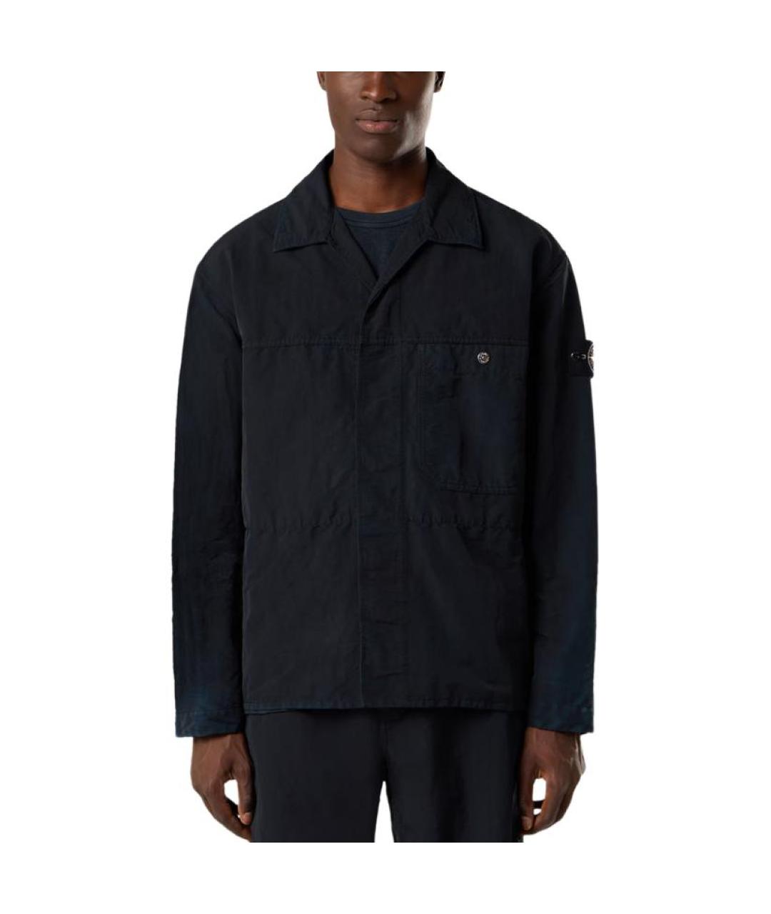 STONE ISLAND Черная классическая рубашка, фото 4