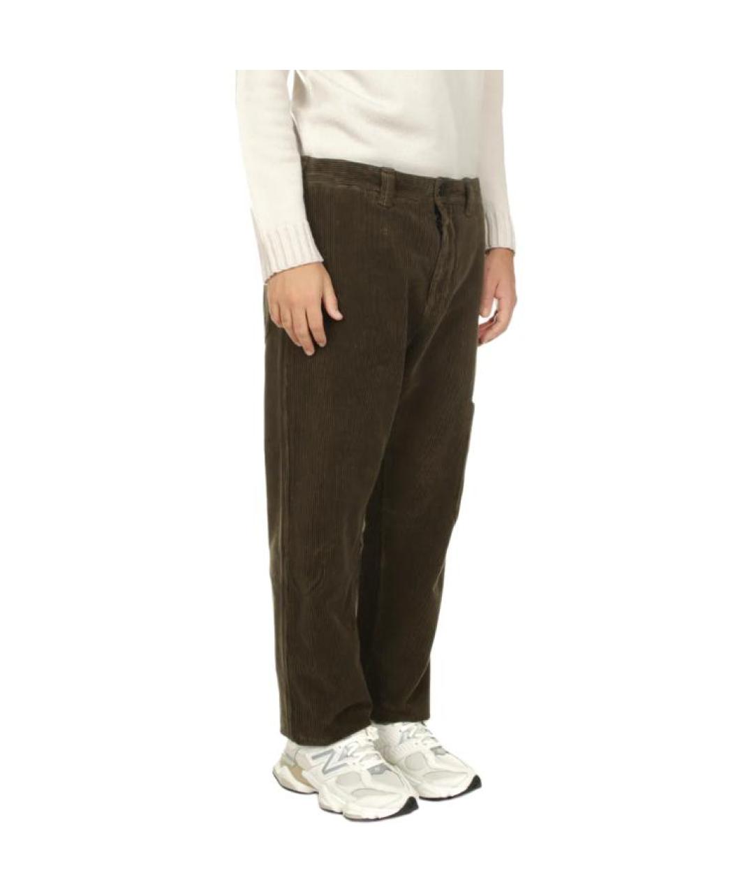 STONE ISLAND Зеленые брюки чинос, фото 3