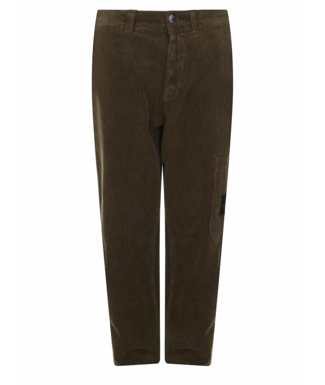 STONE ISLAND Зеленые брюки чинос, фото 1