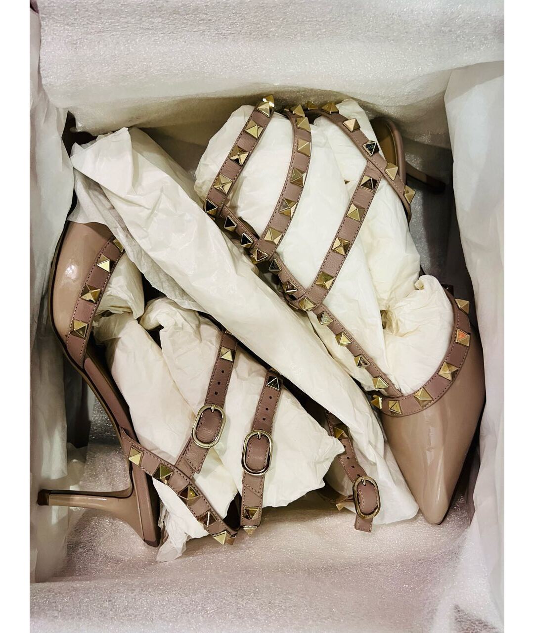 VALENTINO Бежевые кожаные туфли, фото 6