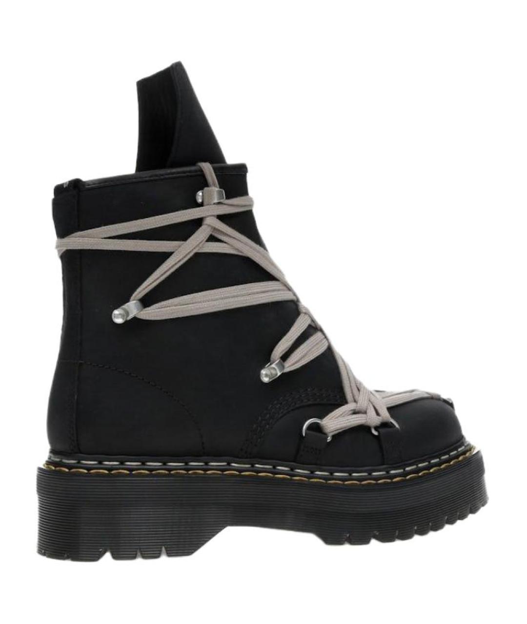 RICK OWENS Черные низкие ботинки, фото 4