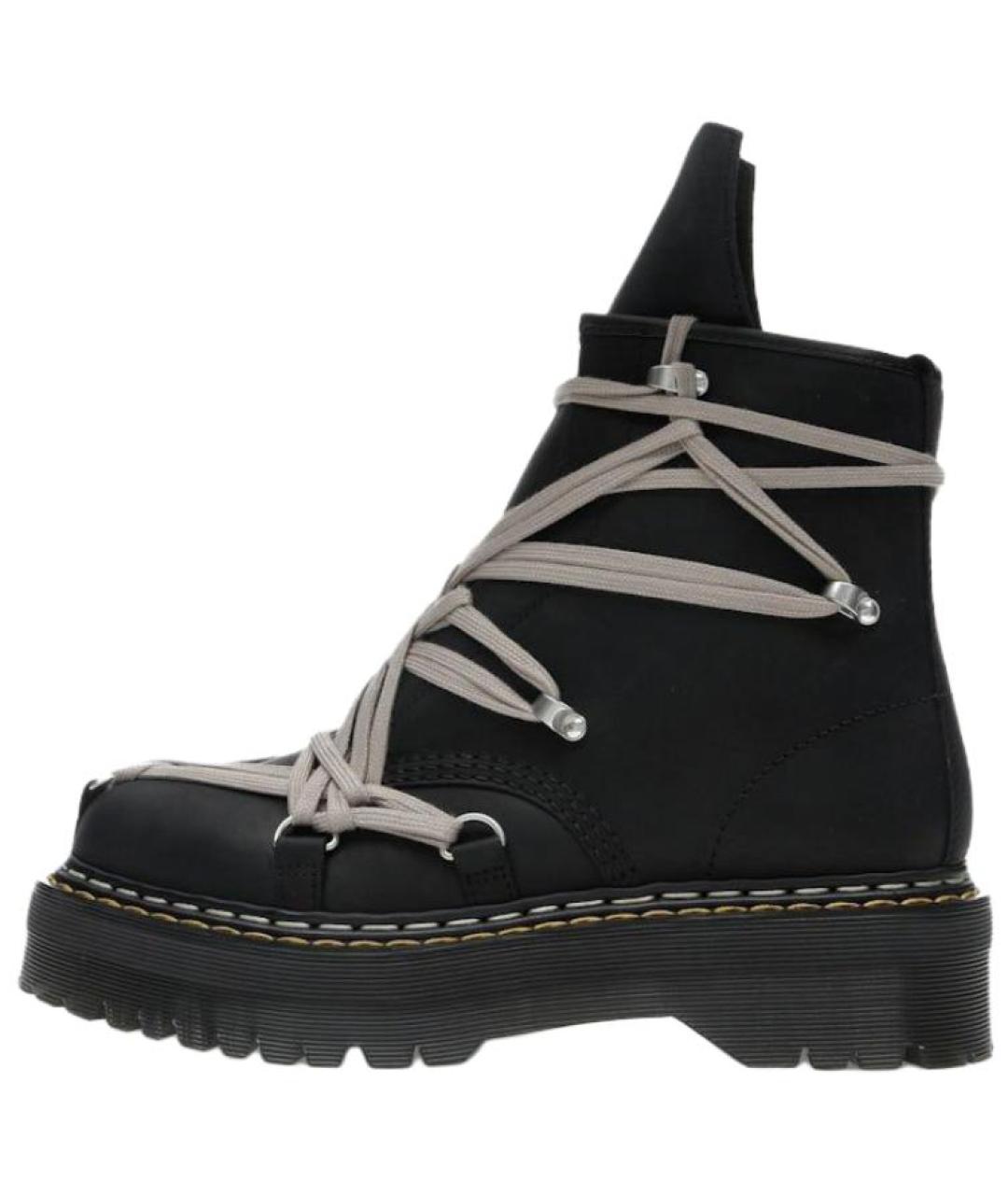 RICK OWENS Черные низкие ботинки, фото 2