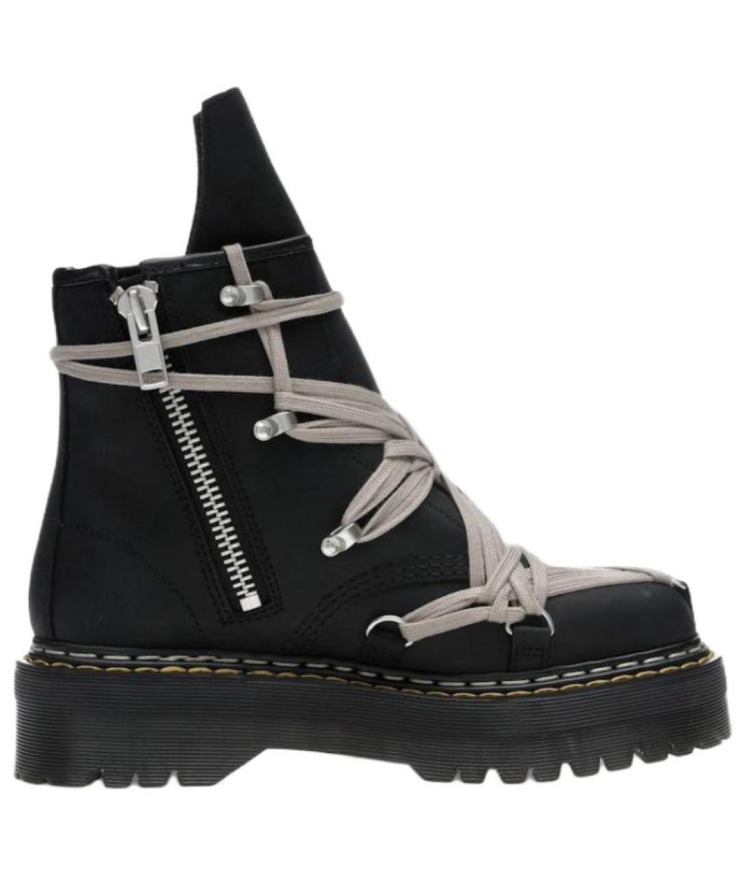 RICK OWENS Черные низкие ботинки, фото 1