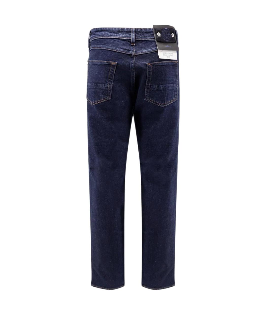 STONE ISLAND Синие прямые джинсы, фото 2