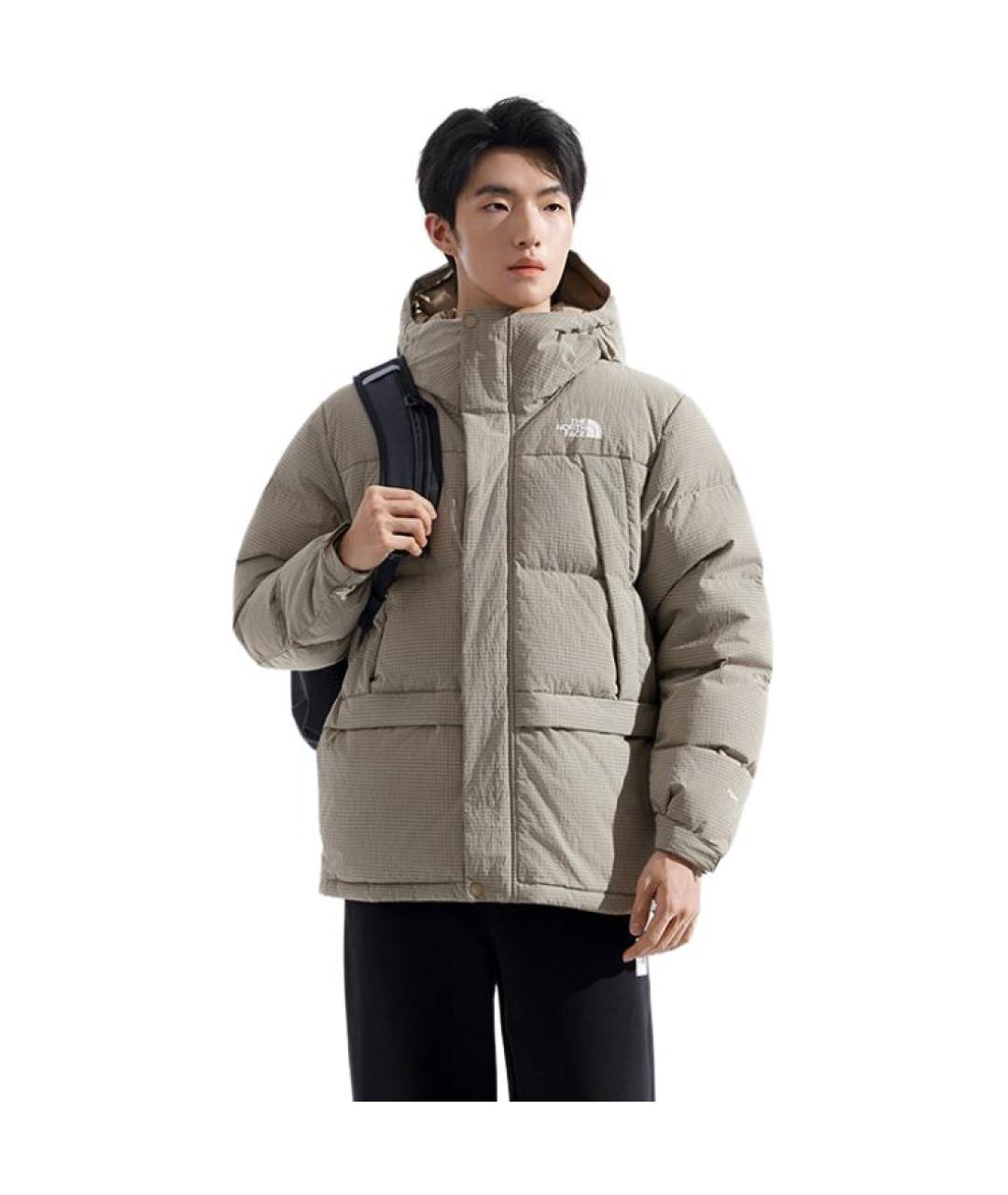 THE NORTH FACE Коричневый пуховик, фото 2