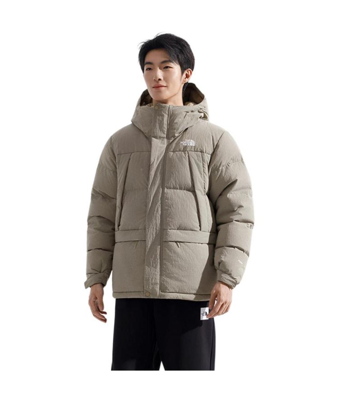 THE NORTH FACE Коричневый пуховик, фото 3