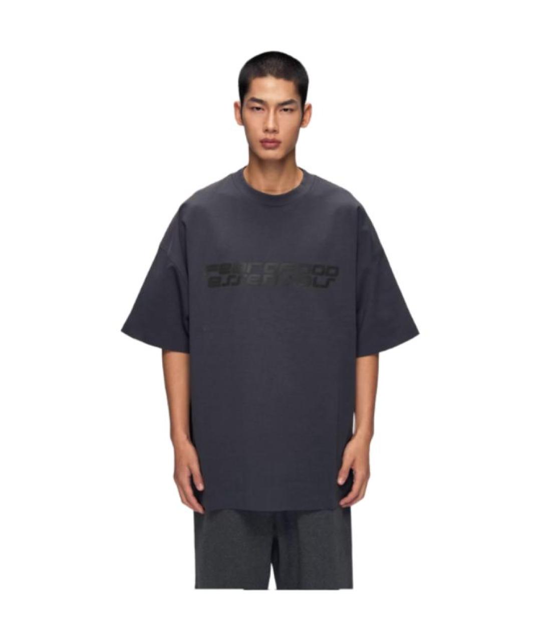 FEAR OF GOD ESSENTIALS Серая футболка, фото 3
