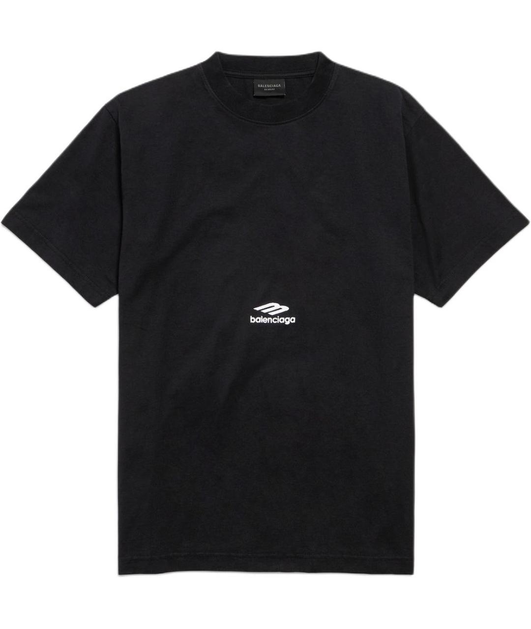 BALENCIAGA Черная футболка, фото 1