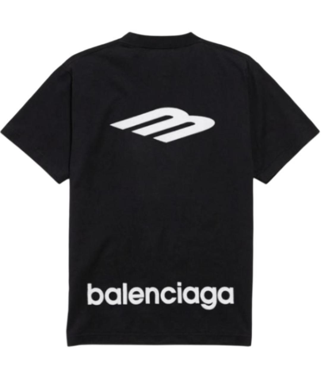 BALENCIAGA Черная футболка, фото 2