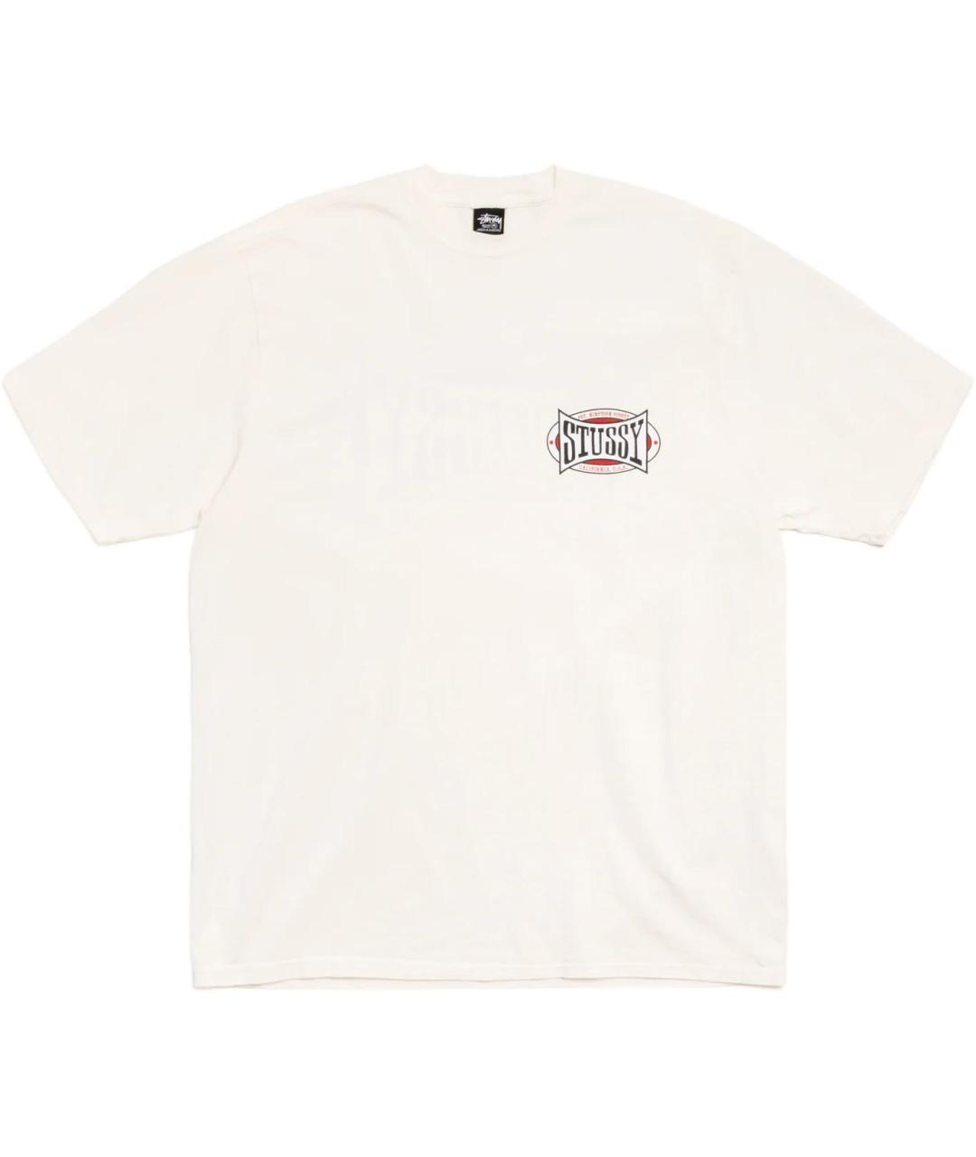 STUSSY Белая хлопковая футболка, фото 1