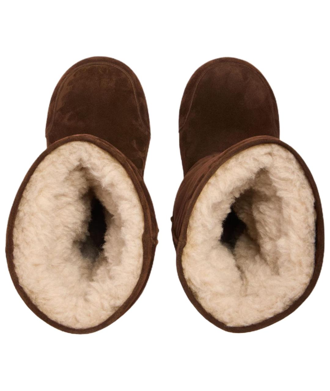 BALENCIAGA Коричневые кожаные высокие ботинки, фото 5