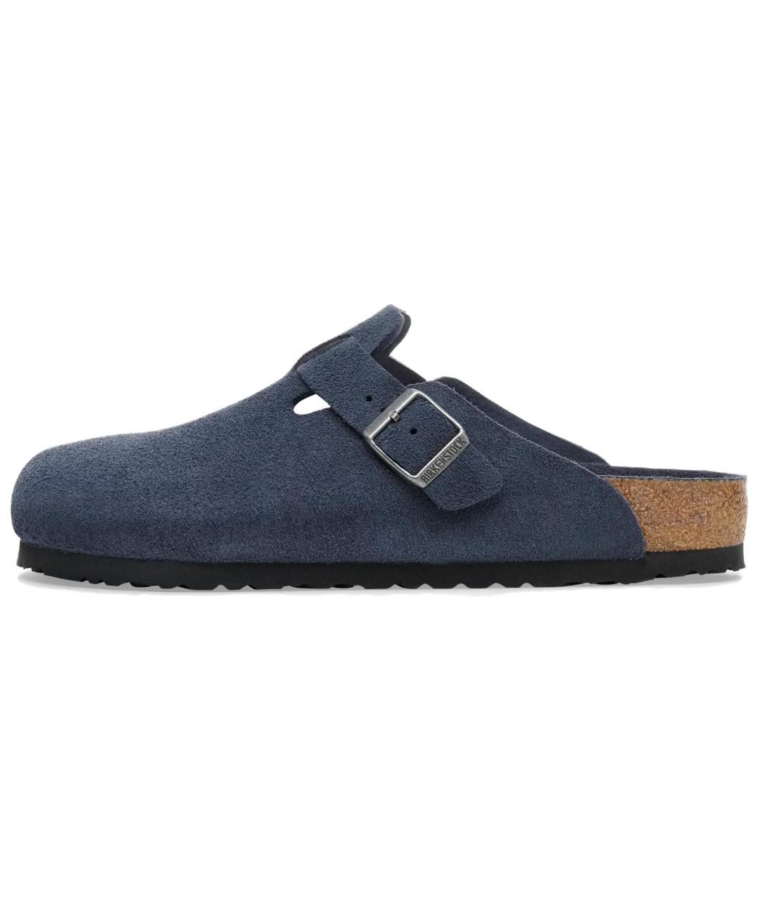 BIRKENSTOCK Синие замшевые мюли, фото 6