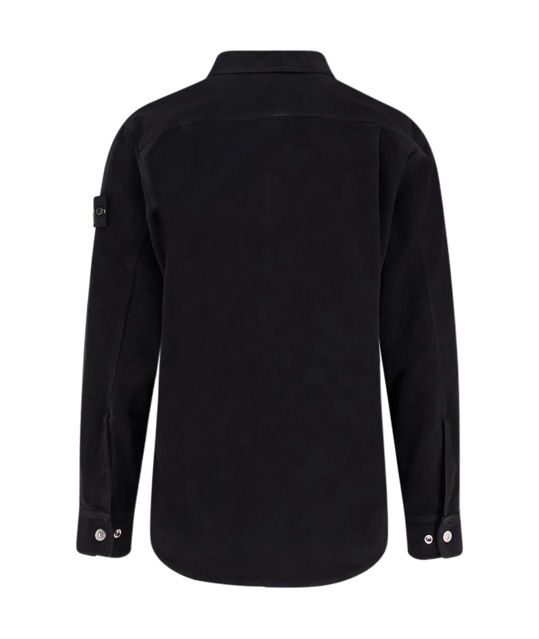 STONE ISLAND Черная кэжуал рубашка, фото 2