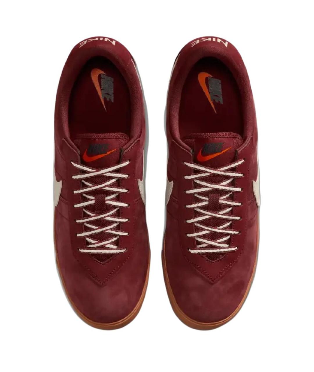 NIKE Красные замшевые кроссовки, фото 4