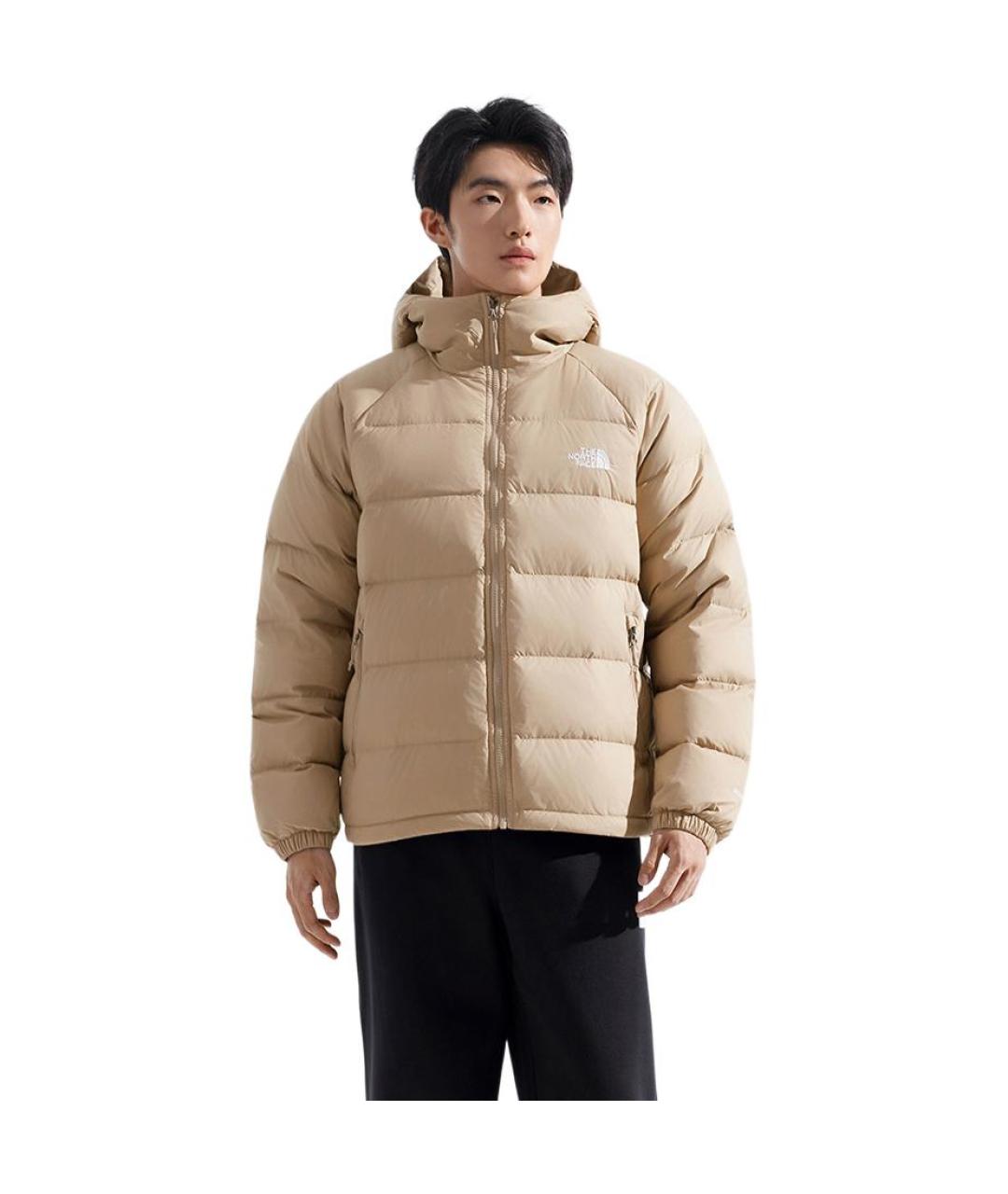 THE NORTH FACE Бежевый пуховик, фото 2