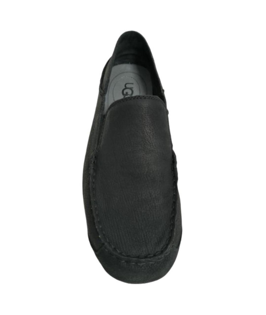 UGG AUSTRALIA Черные кожаные лоферы, фото 4