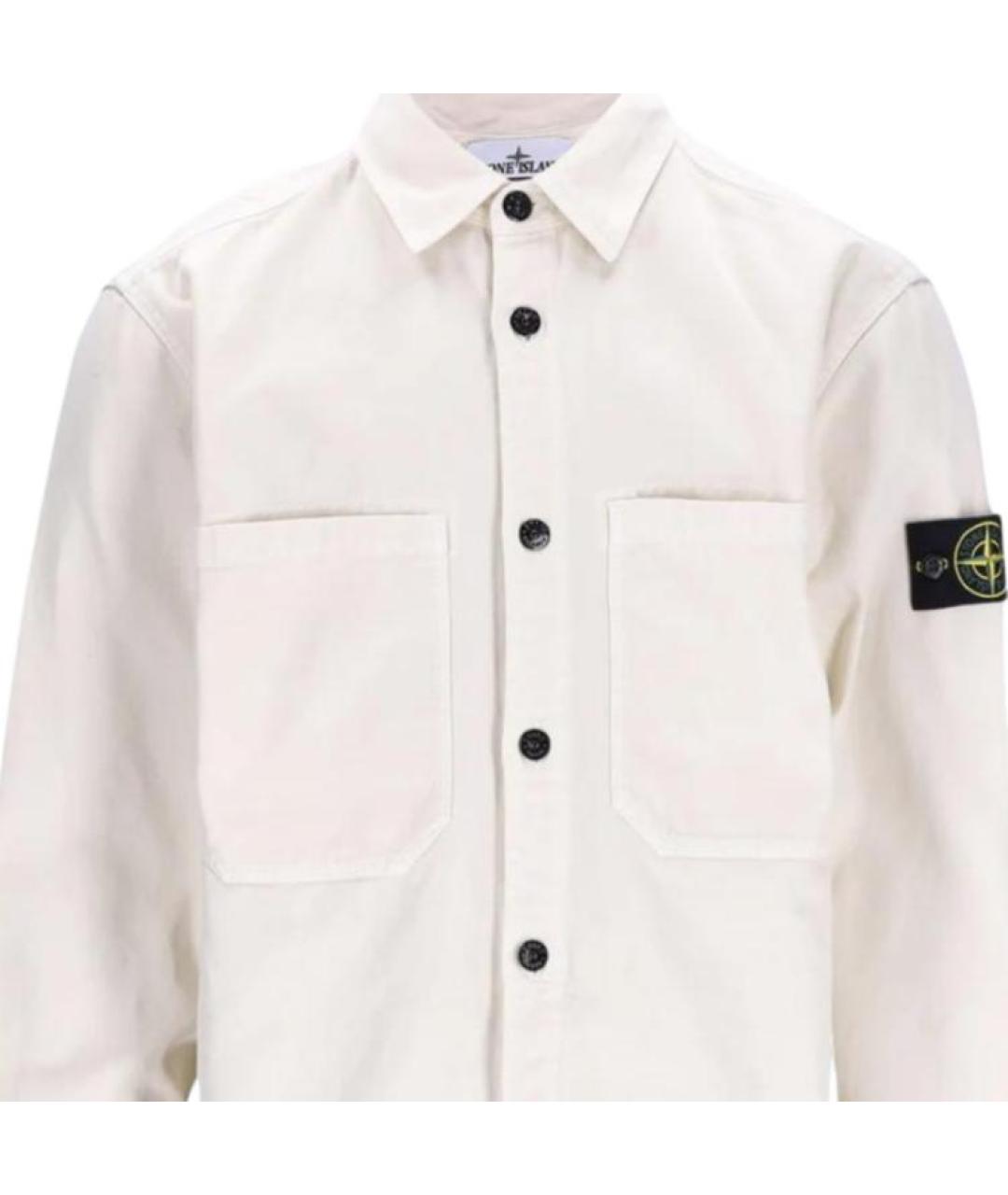 STONE ISLAND Бежевая кэжуал рубашка, фото 4