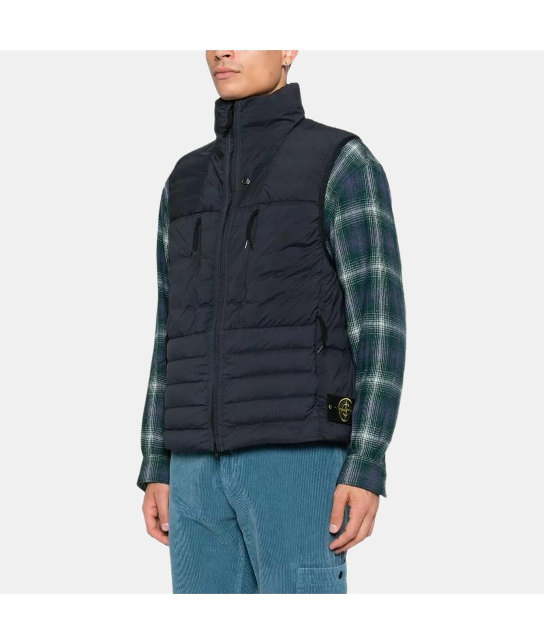 STONE ISLAND Синий жилет, фото 2