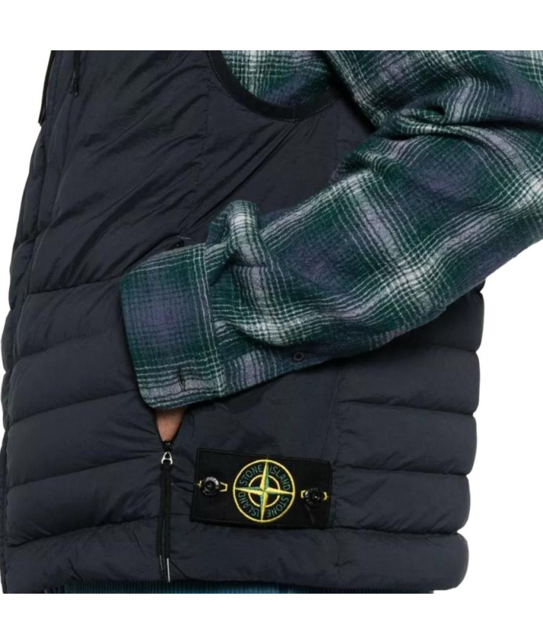 STONE ISLAND Синий жилет, фото 5