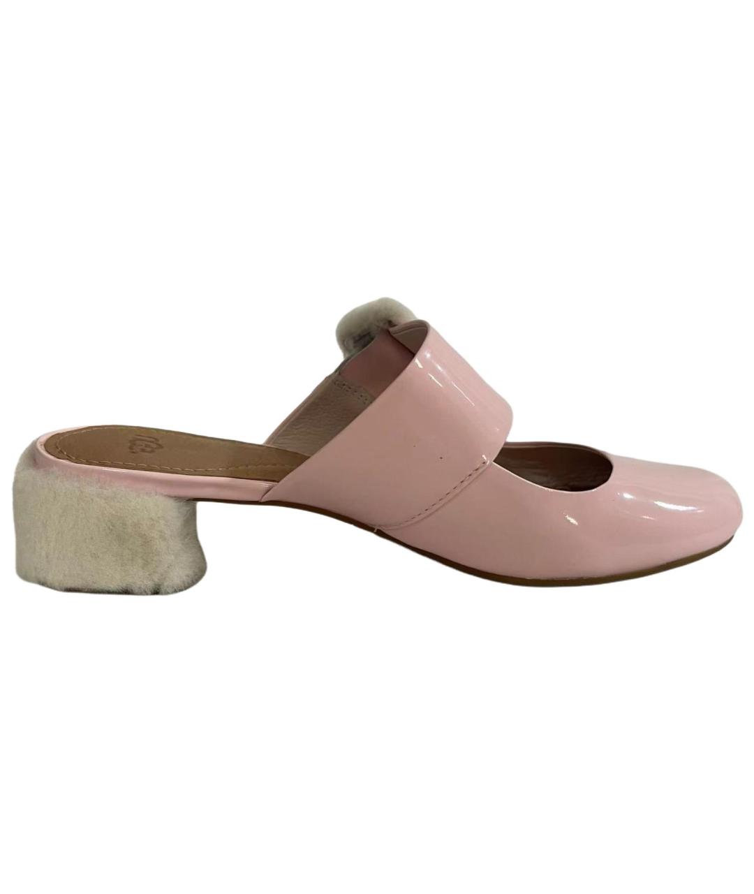UGG AUSTRALIA Розовые кожаные мюли, фото 2