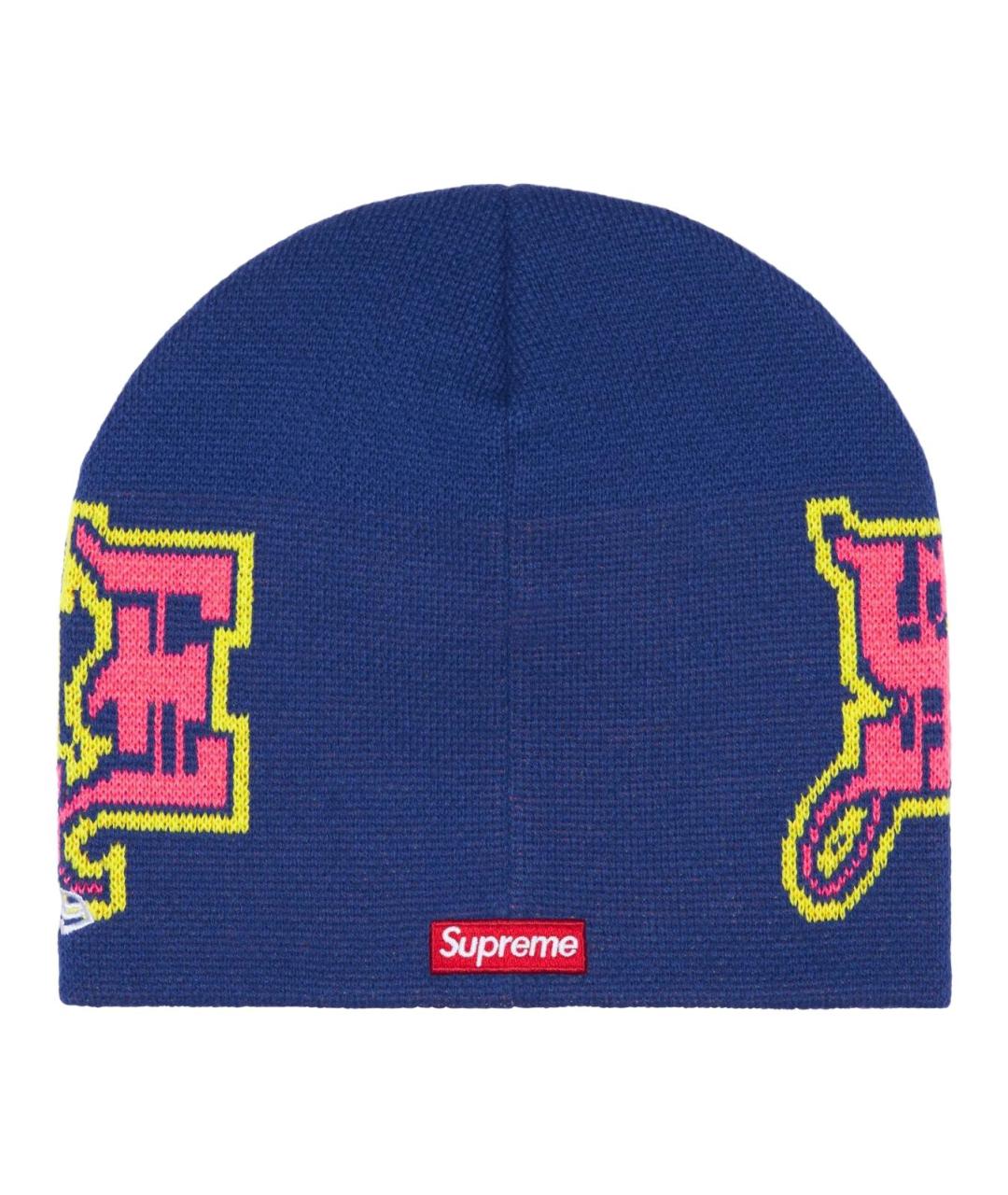 SUPREME Синяя шапка, фото 2