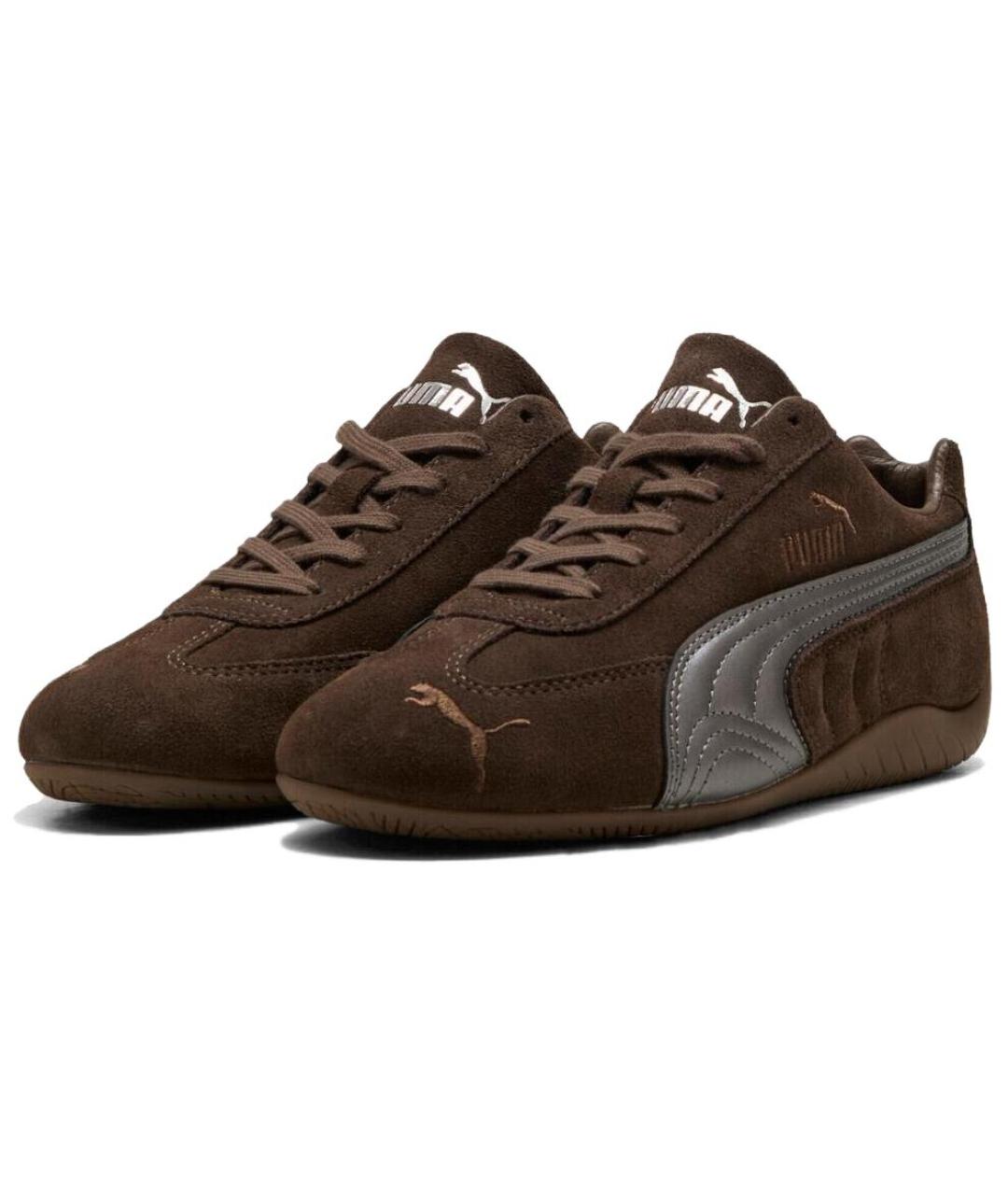 PUMA Коричневые низкие кроссовки / кеды, фото 4