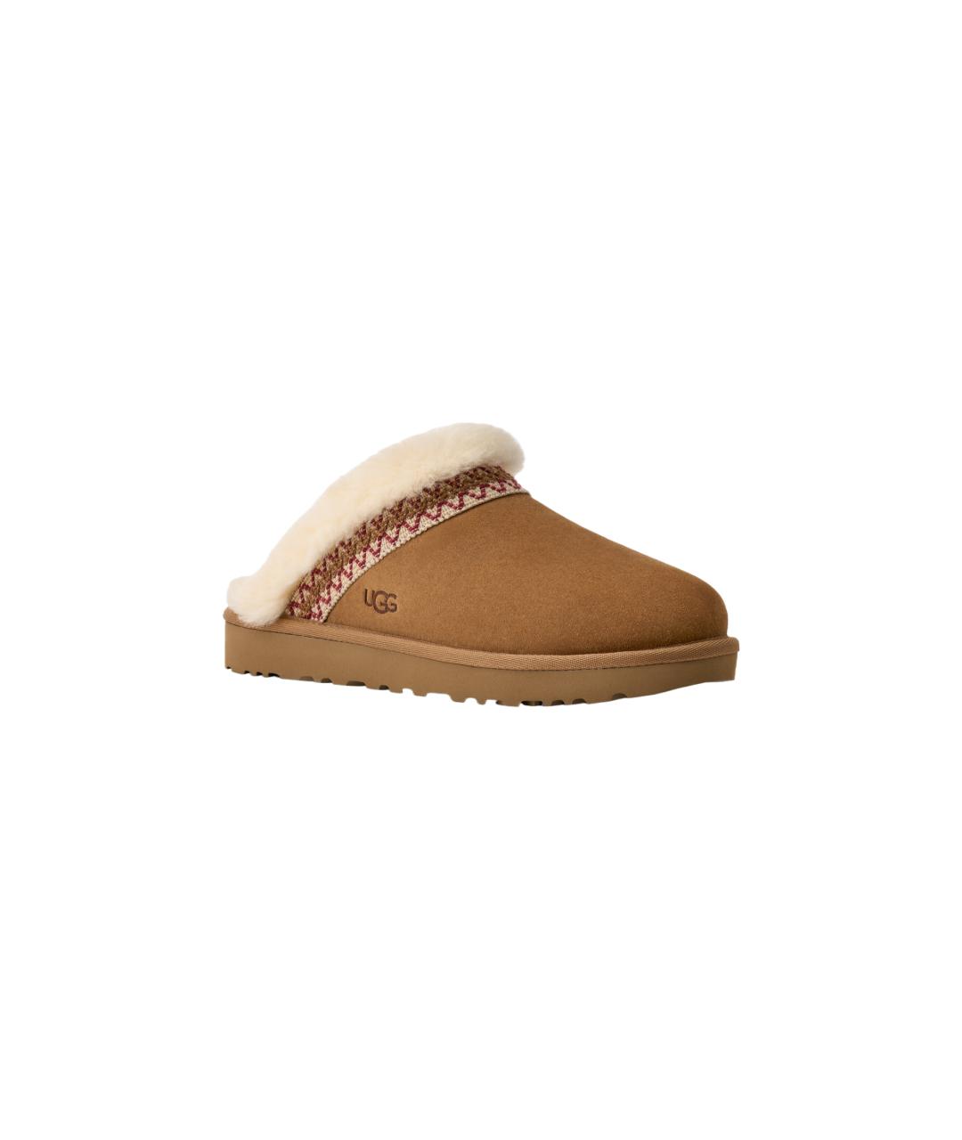 UGG Коричневые нубуковые мюли, фото 3