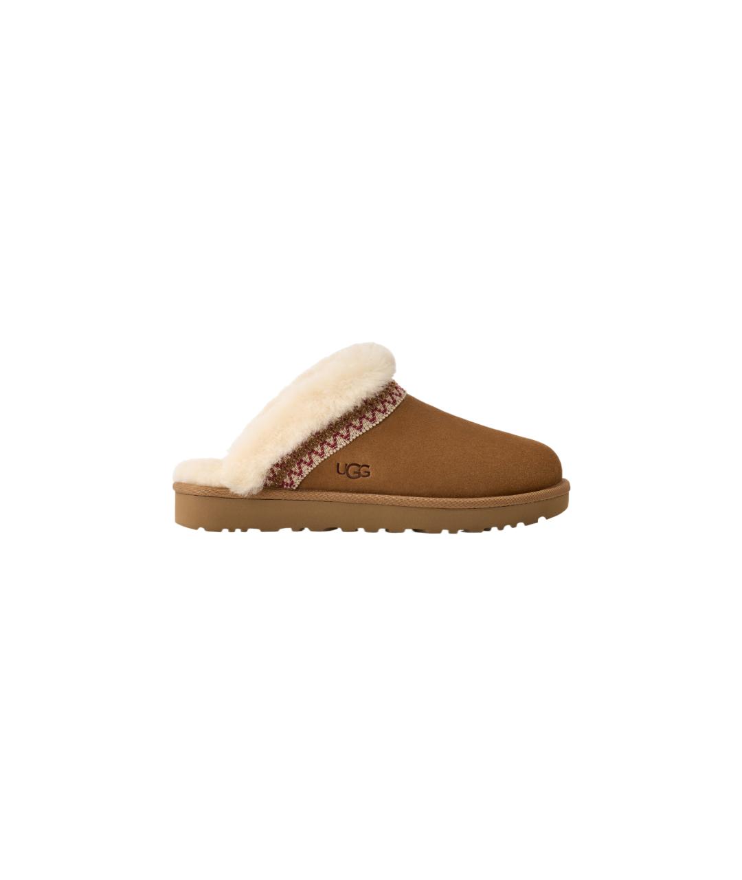 UGG Коричневые нубуковые мюли, фото 6