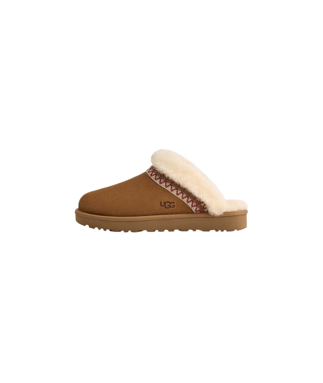 UGG Коричневые нубуковые мюли, фото 2