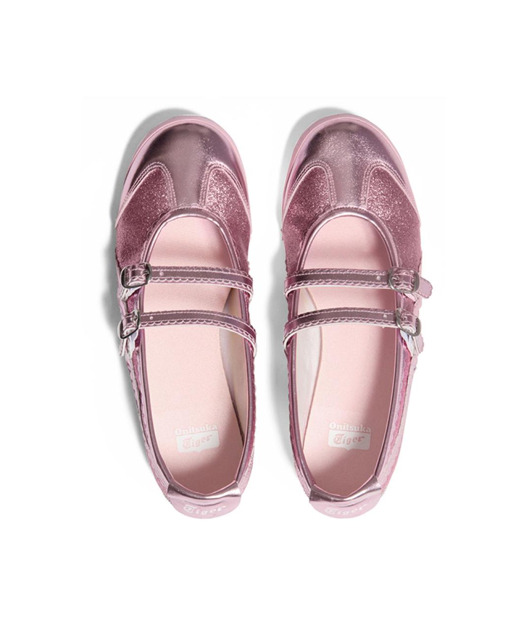 ONITSUKA TIGER Розовые кожаные балетки, фото 5