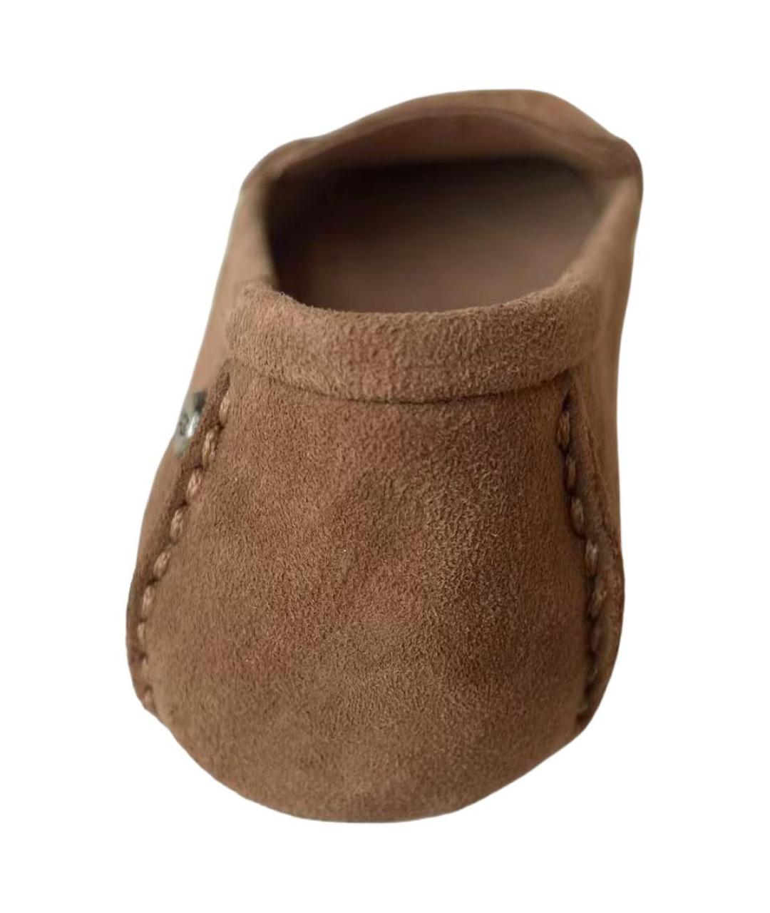UGG AUSTRALIA Коричневые кожаные мокасины, фото 4