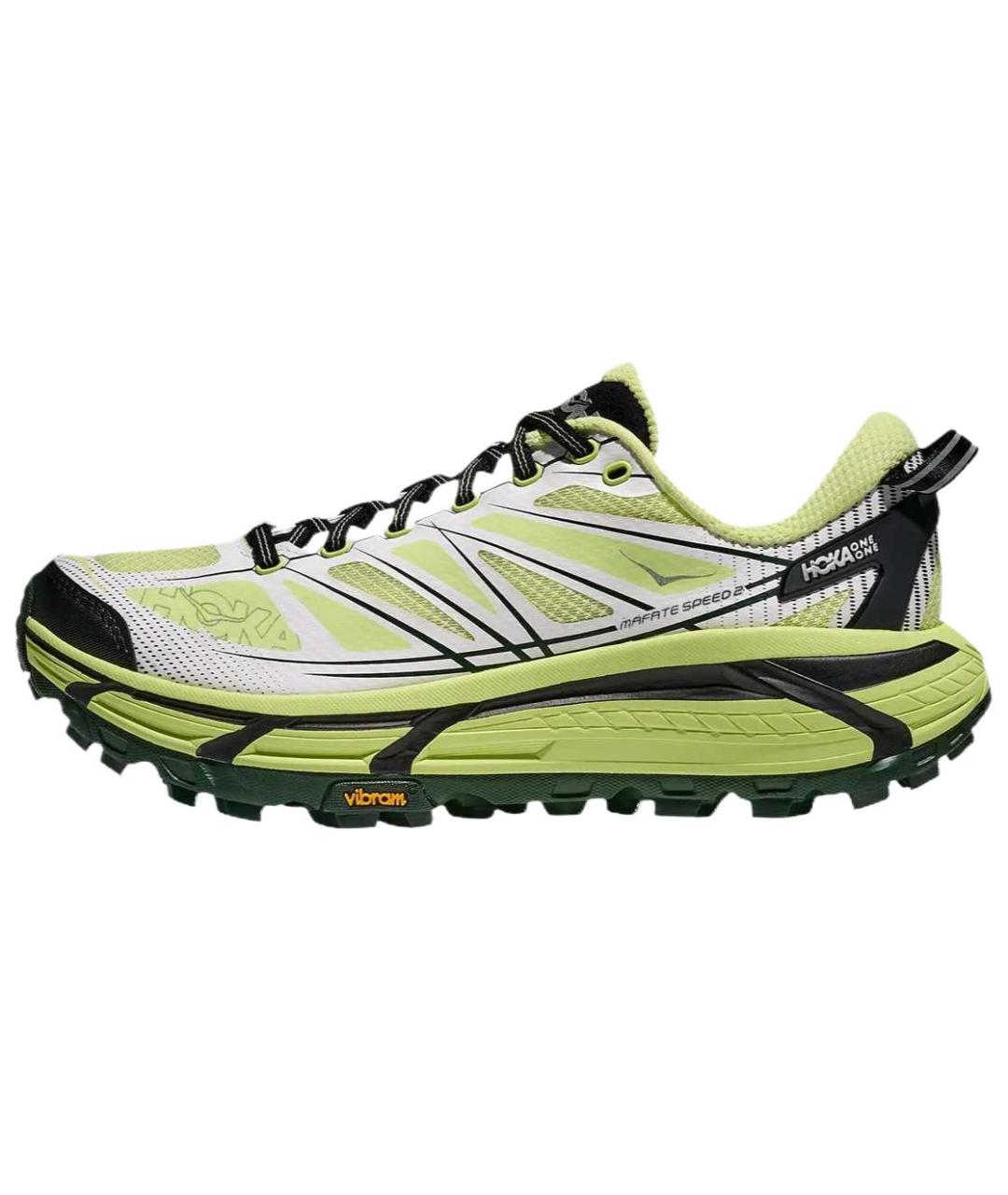 HOKA Зеленые синтетические кроссовки, фото 2